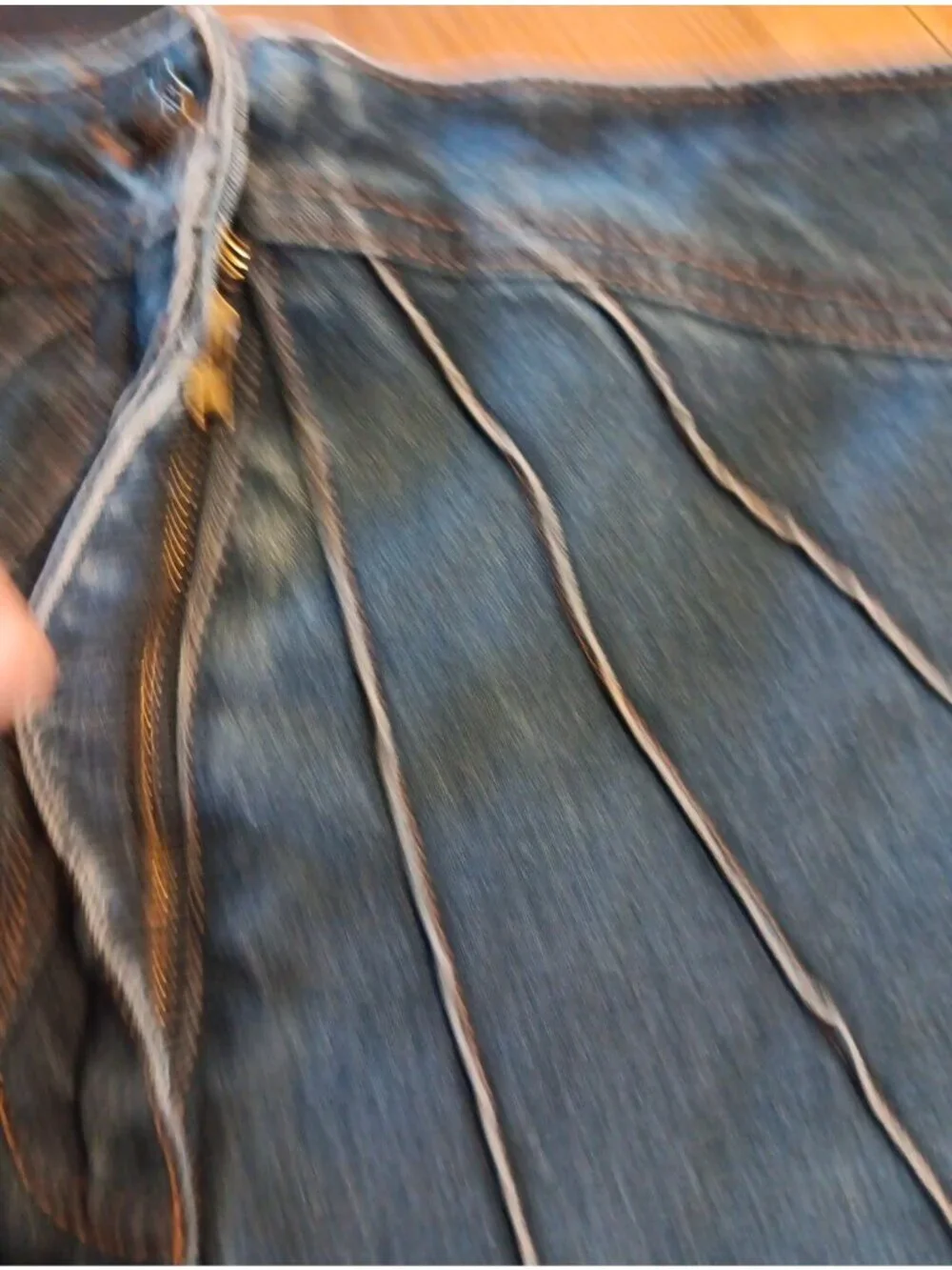 Vtg Y2K Faded Glory Denim Jean Skirt Women 14 A-line Pencil 1972 Special Edition